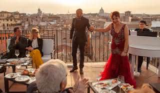 Spectacle d'opéra et dîner au bar sur le toit : La grande beauté de Rome