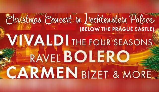 Concerto de Natal no Palácio do Liechtenstein por baixo do Castelo de Praga